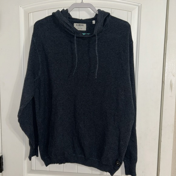 Linksoul Other - Linksoul Waffle Knit Cotton Cashmere Hoodie Pullover Men's XL Navy Golf